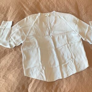 Vince silk powder blue blouse